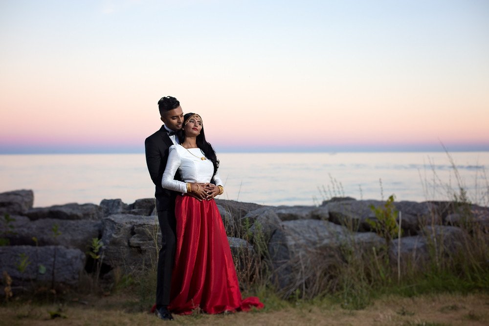 Narmi & Rajeev: Anniversary Shoot at Scarborough Bluffs Tamil Wedding Photographer