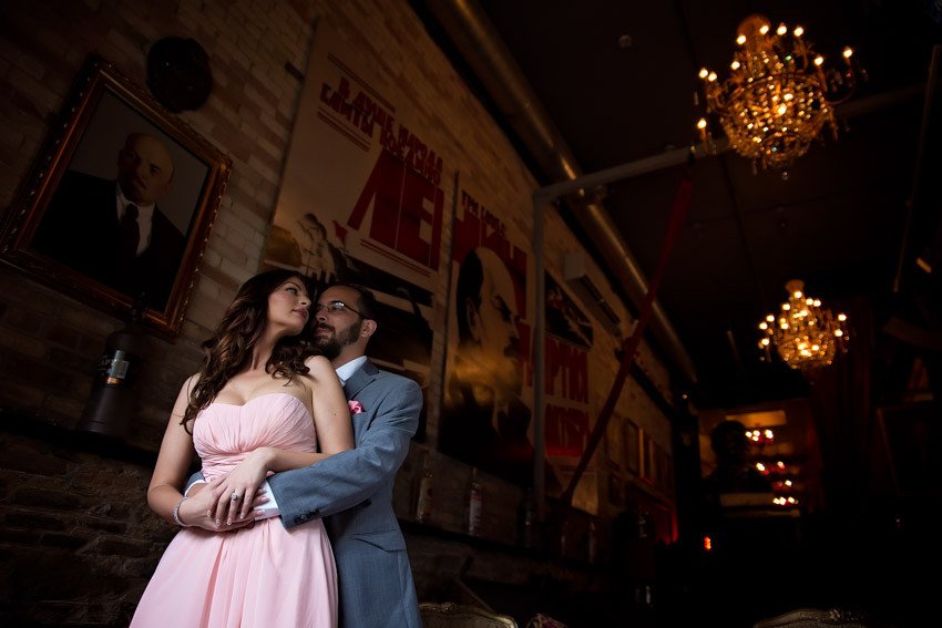 Pravda Vodka House Toronto Engagement Toronto Engagement shoot