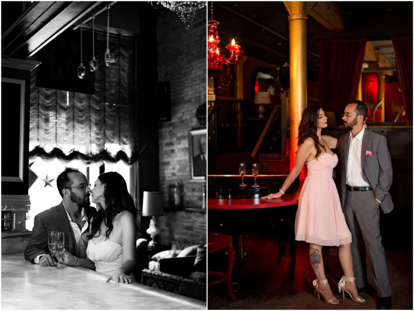 Pravda Vodka House Toronto Engagement Toronto Engagement shoot