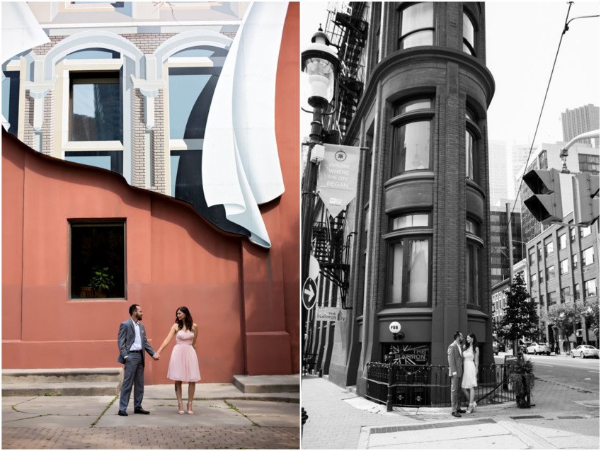 Gooderham Building Toronto Engagement Toronto Engagement shoot